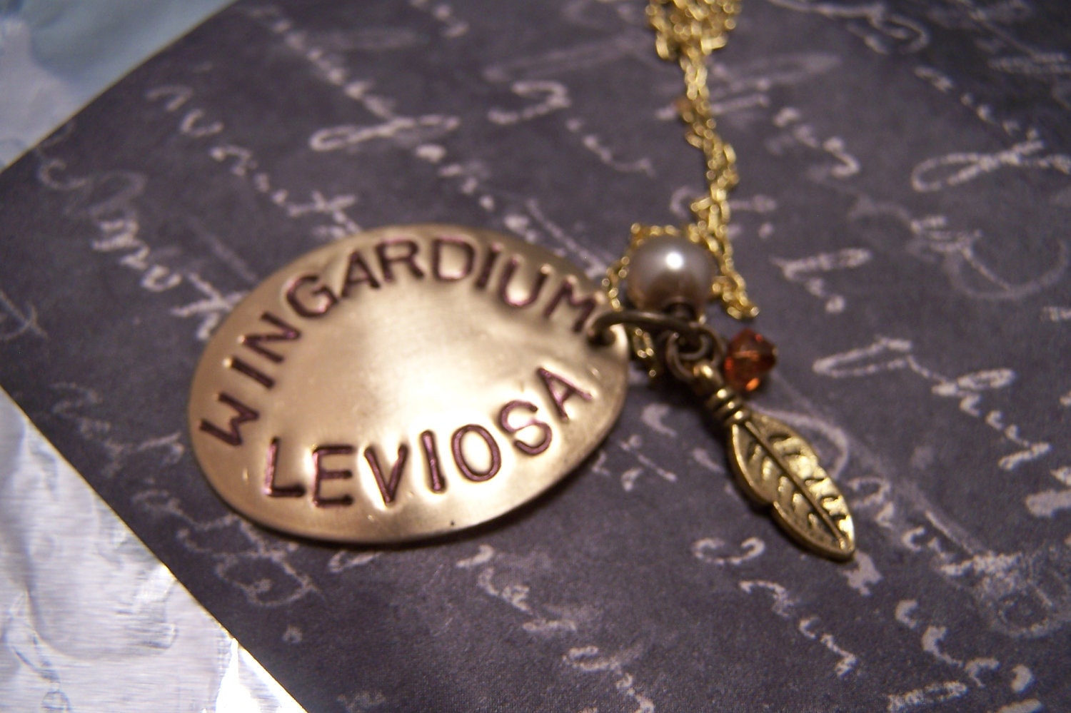 Harry Potter Necklace...Wingardium Leviosa