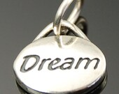 SALE - Sterling Silver Oval Dream Charm