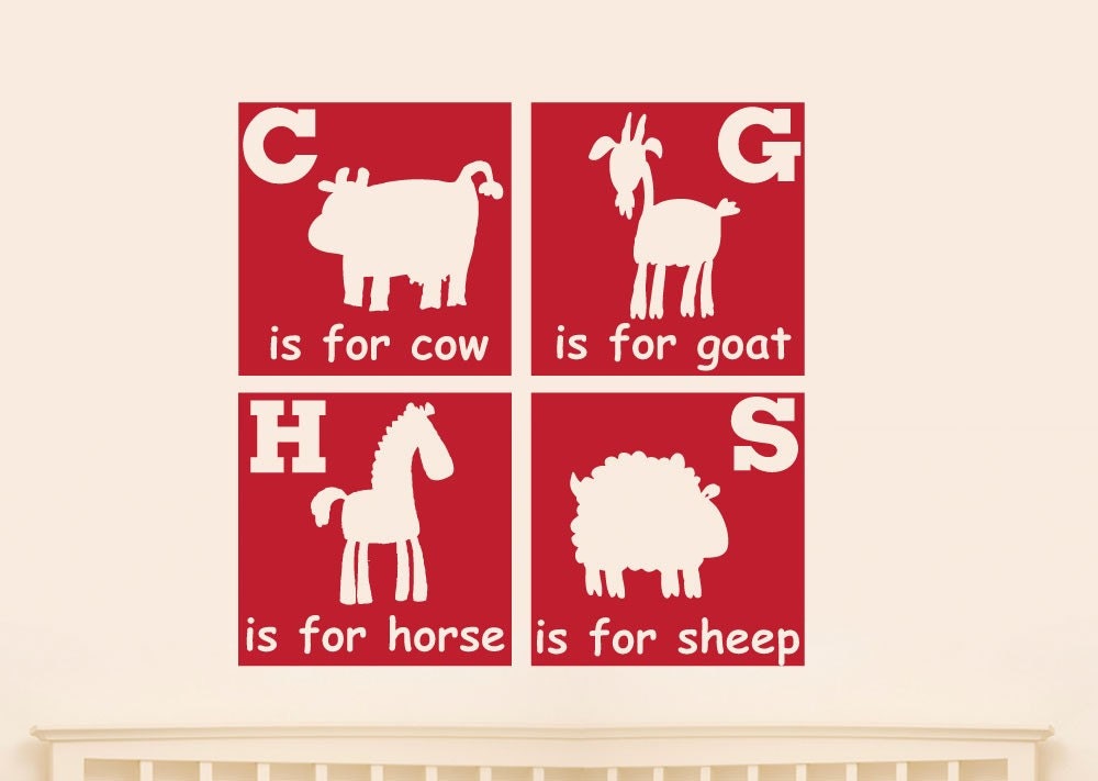 Farm Alphabet Blocks
