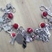 LAST ONE - RRoP- 50 Shades of Grey Red Room Inspired Charm Bracelet