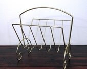 Vintage Mid Century Magazine Holder / Retro Modern Home Decor