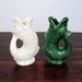 Vintage Pair of Koi Fish Vases or Pitchers / Retro Invento Pottery