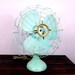 RESERVED for kfasy11 / Vintage Teal Electric Table Fan by Mitsubishi / Mid Century Home Decor