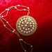 1960s Wheel of Life Necklace Statement Jewelry Vintage Handmade Creation FREE USA SHIPPING