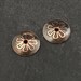 Handmade Etched Copper Bead Caps With 7 Petal Raised Flower, 9mm, 6 Pairs (12 Caps)