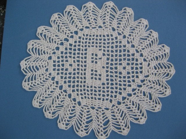 Custom Crocheted Initial Doilies