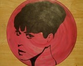 Katy Perry Portrait Painted Vinyl Record