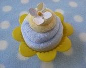 Baby Washcloth Flower Cupcake-Boy