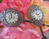Time in Paris Gunmetal Bobby Pins