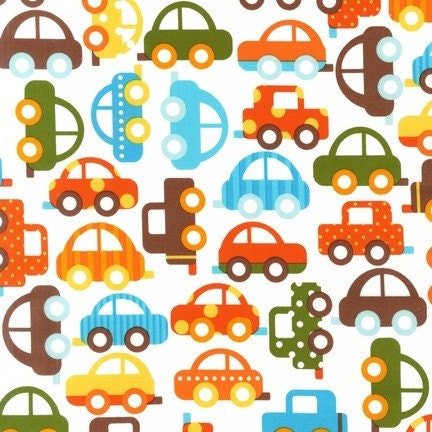 Ready Set Go Bermuda Cars Ann Kelle Designs Robert Kaufman Fabric Half yard