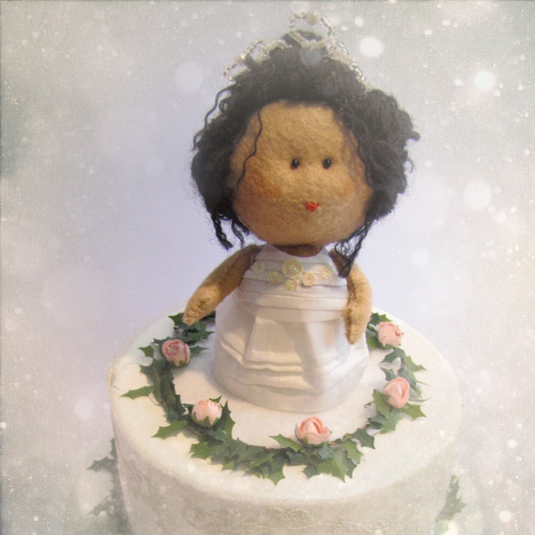 Custom Kid Cake Topper - Birthday, Baptism, Christening, Religious Communion Confirmation Party Personalized OOAK doll Hand made in France