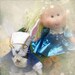 OOAK dolls Alice in Wonderland and friends - unique soft sculpture ornament for decoration or multicolored cake topper