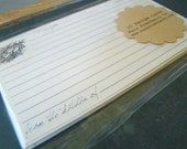 Nest Recipe Cards in Cream