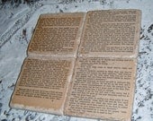Book Art, Coaster Set - "To Kill a Mockingbird" - vintage book page coaster set on Turkish Travertine Stone tiles