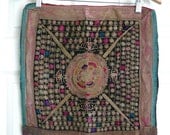 Vintage Embroidered Wall Hanging