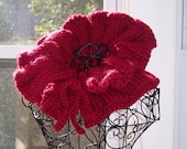 Cranberry Red Muff Scarf