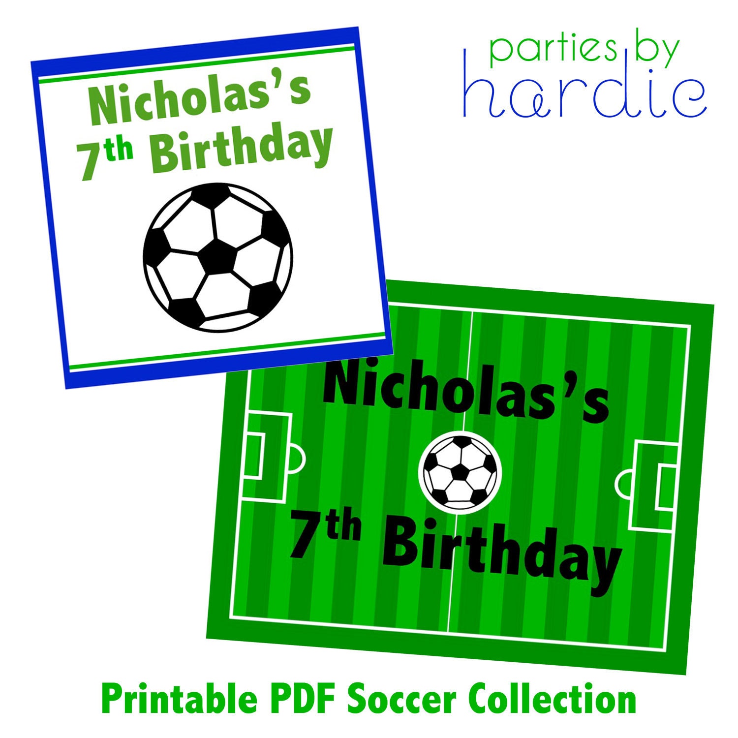 Soccer Party Collection-Printable PDF File PERSONALIZED Il_570xn