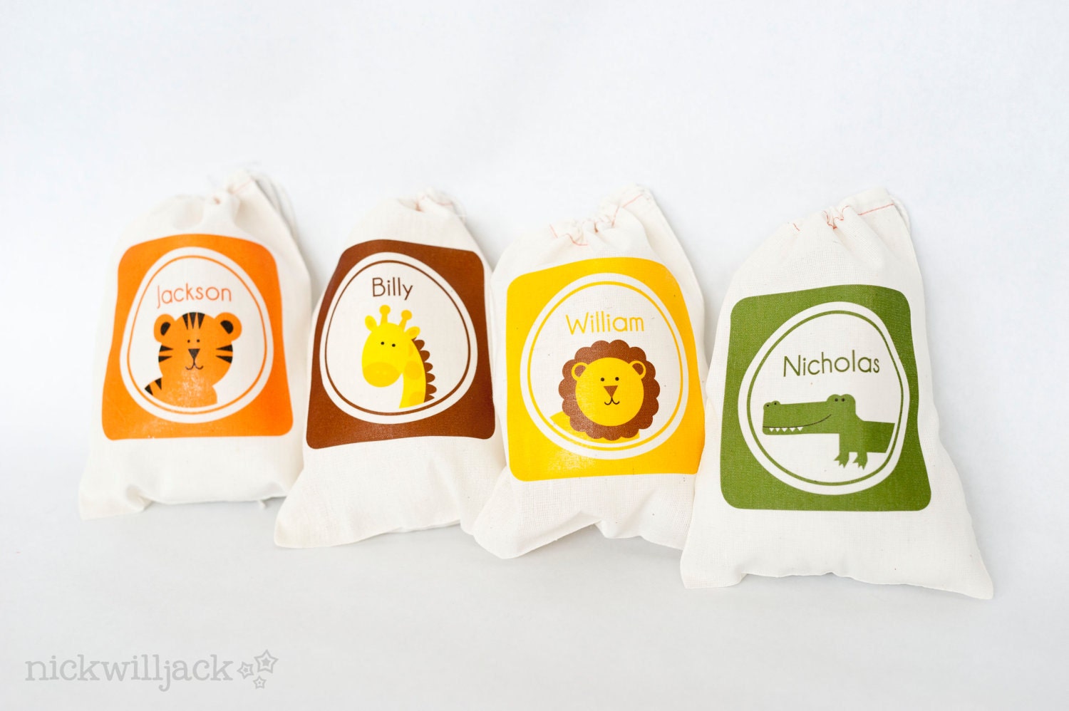 Safari Animals Favor Bags- Set of 6 Il_570xn