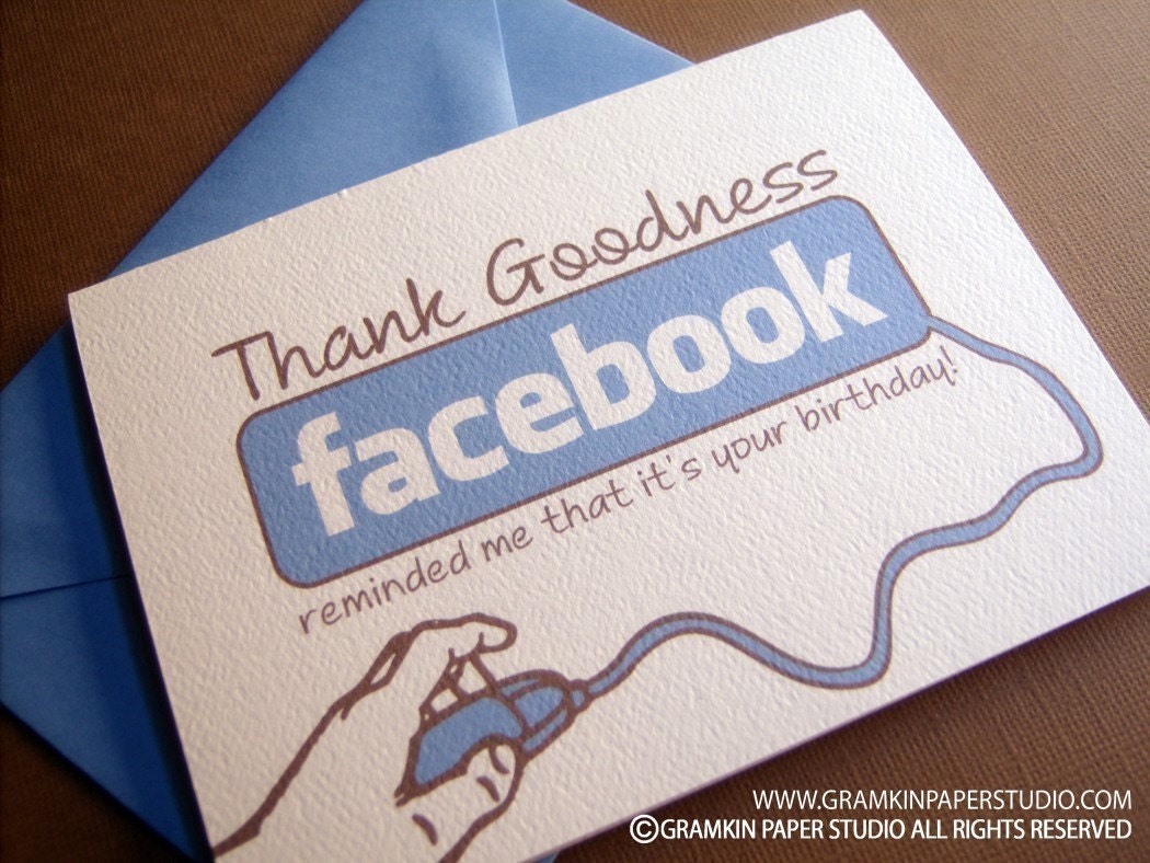 Facebook Reminder-Single Birthday Card