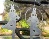 Yoga Girl Earrings with Aura