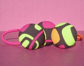 Retro Mod Shapes ponytail holder