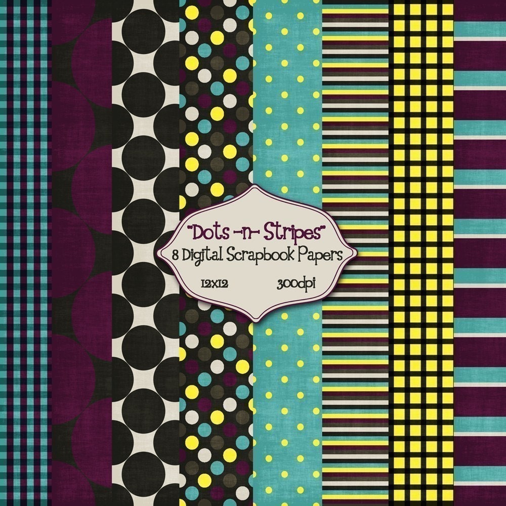 Digital Scrapbook Paper Pack