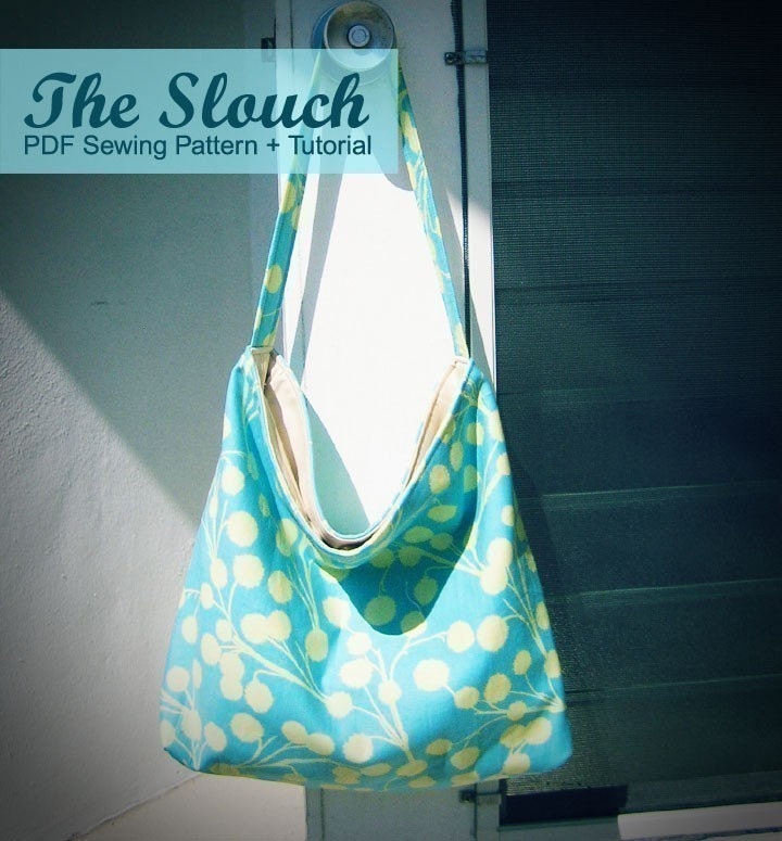 The Slouch Hobo Style Bag PDF Sewing Pattern and by alifoster