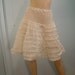 Sheer Ruffled Petticoat- 1960's in Cream