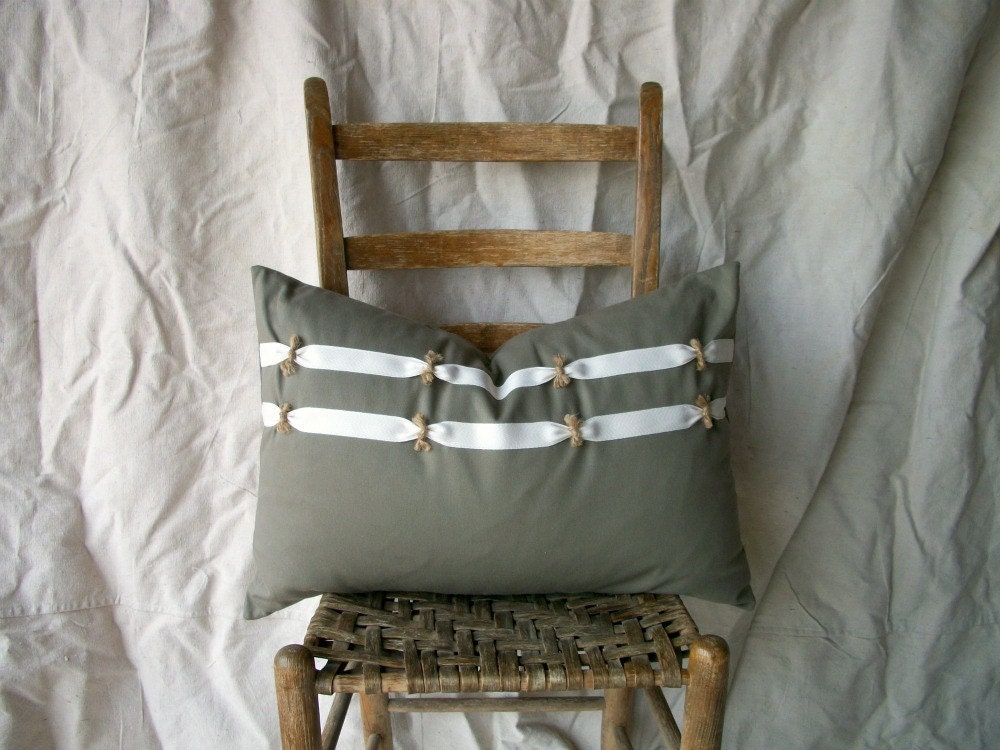 Modern Farmhouse Cotton/Twill Tape CINCH Pillow Cover