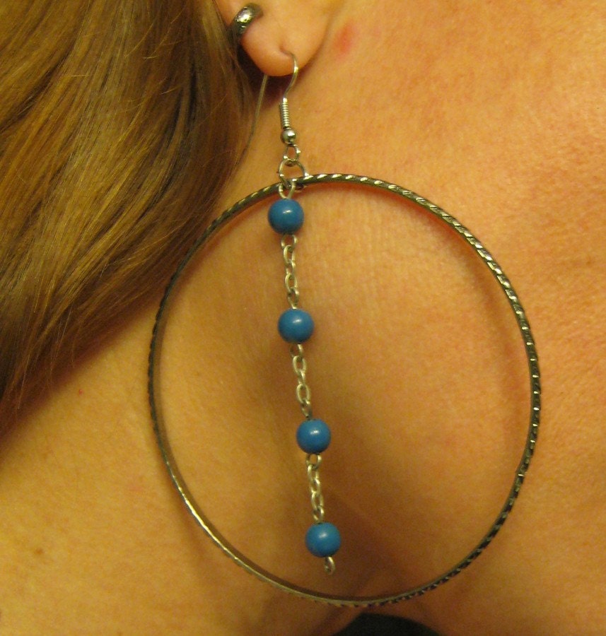 Blues Round earrings