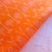 Reserved For Cat - Ikat Cotton Fabric Orange White - Indian Authentic Patola Handloom Remnant