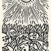 It was a sunny day in hell. Linocut