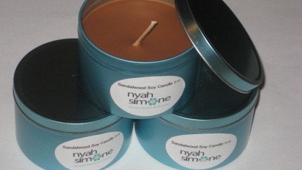 Sandlewood Soy Massage Candle 8oz.