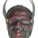 Leather Skull Purse Clutch in OxBlood