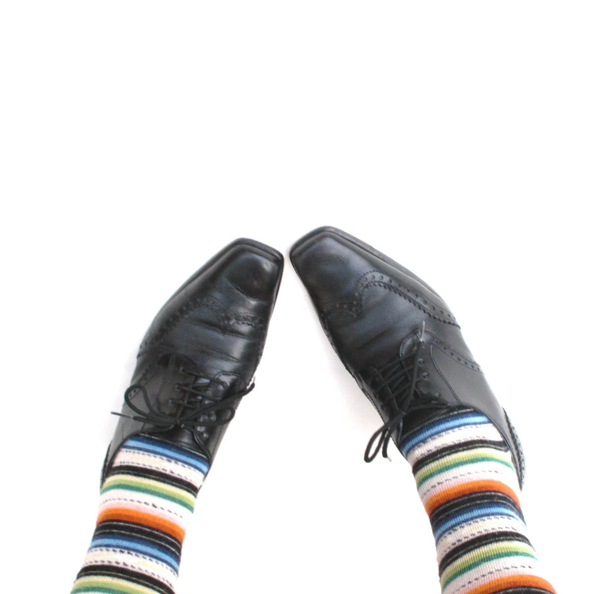 Vintage CLiF Shoes Paris Black Menswear Inspired size EUR 37.5 US 7.5 to 8 B