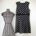 Vintage Esprit Shift Dress Black and White Juniors L Wmns XS 34 inch Bust