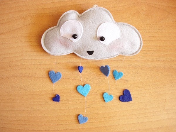 Blullaby -Rain Cloud Mobile-
