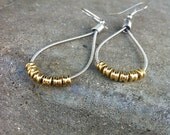 Restored Guitar String Teardrop Earrings