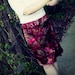 Fashion Pencil Skirt, burgundy paisley, knee length, custom made to order, sizes XS, S, M, L