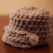 Baby Newsboy Beanie, Newborn Photo Prop, barley brown