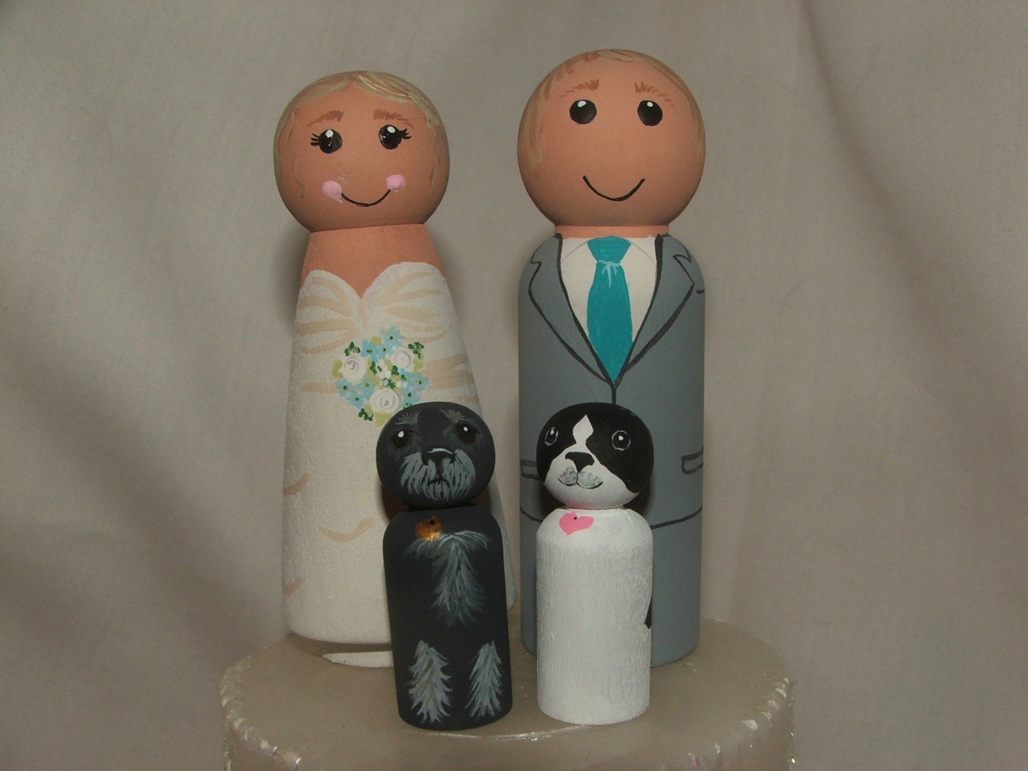 Custom Fancie Topper with two pets