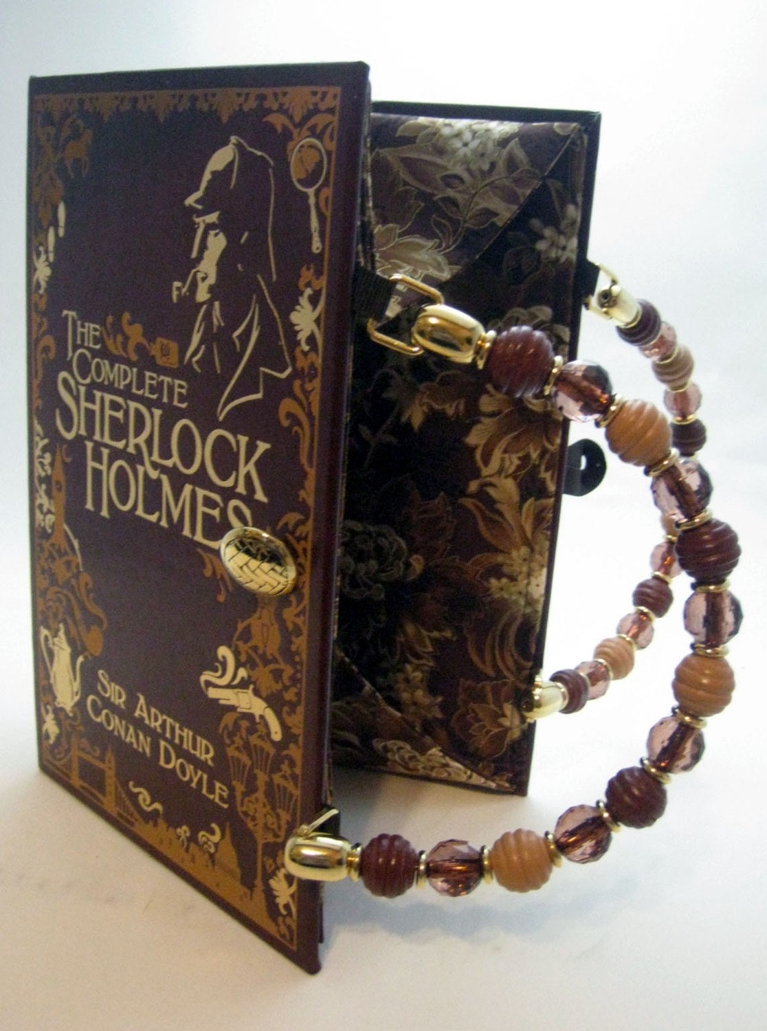 Sherlock Holmes SmartGirl Altered Book Purse
