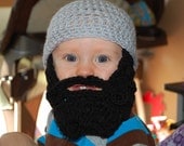 6 to 12 Months Baby Beard Beanie Can Customize Size