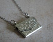 Silver Envelope Necklace