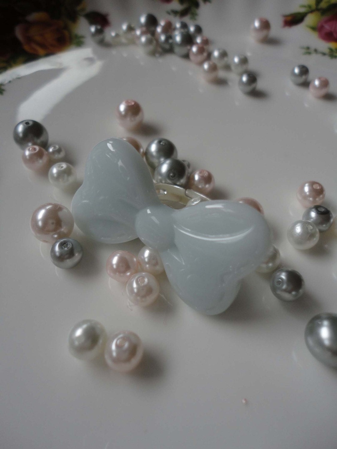 Light Blue Large Bow Ring ver 2