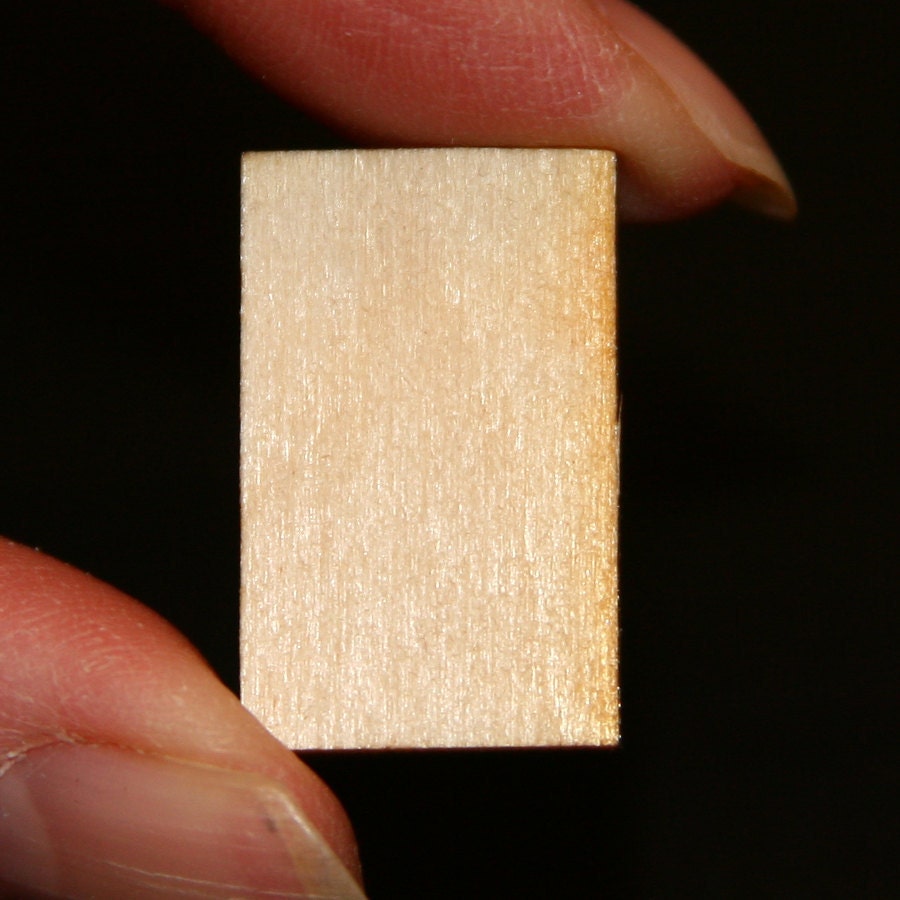 12 - Rectangle - 1 x 1/2 x 1/8 inch unfinished wood