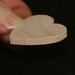 26 - HEART - 1 x 1 x 1/8 inch unfinished wood