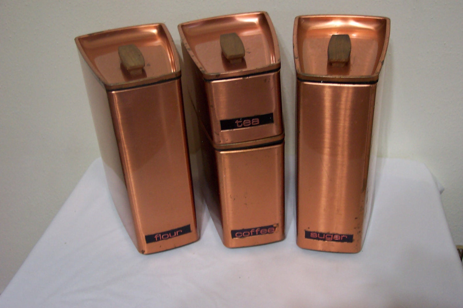 Copper Canister Set of 4 Lincoln Beautyware