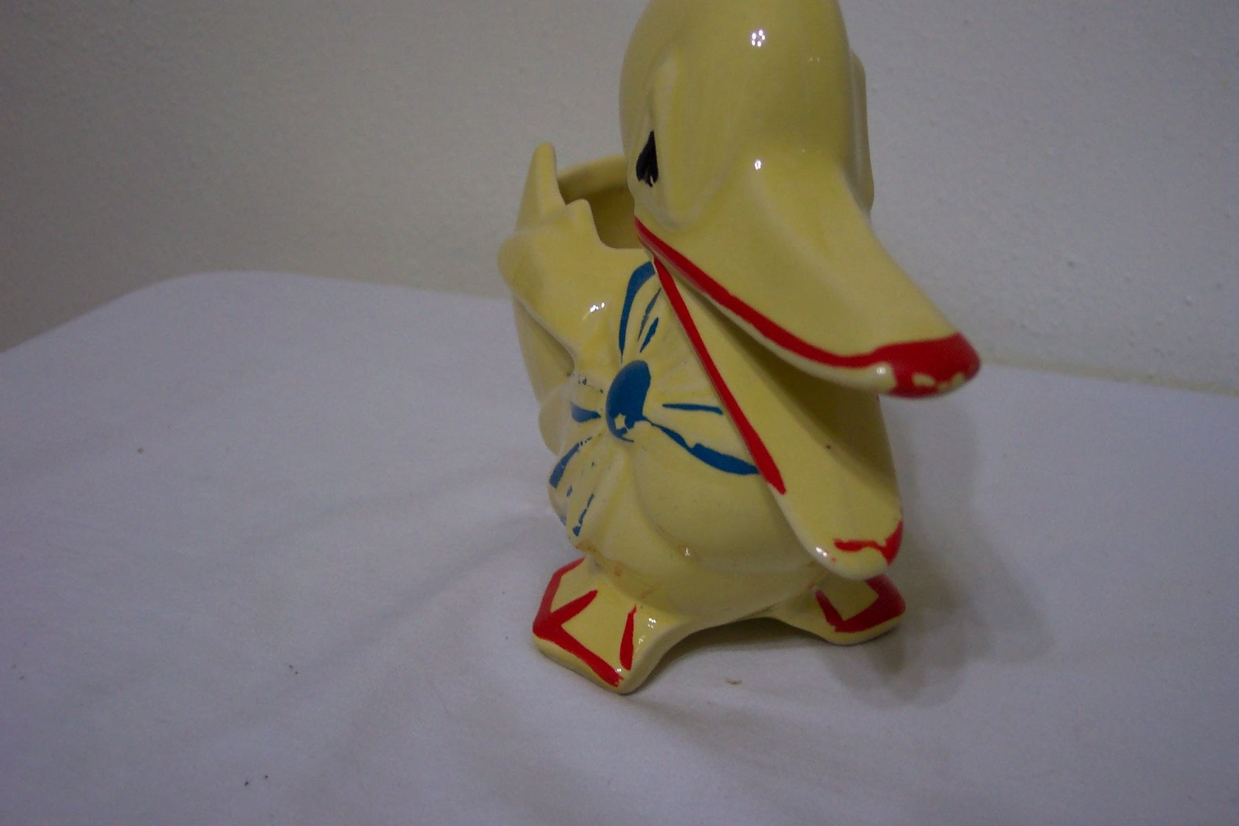 McCoy Duck and Egg Planter Yellow  Duck