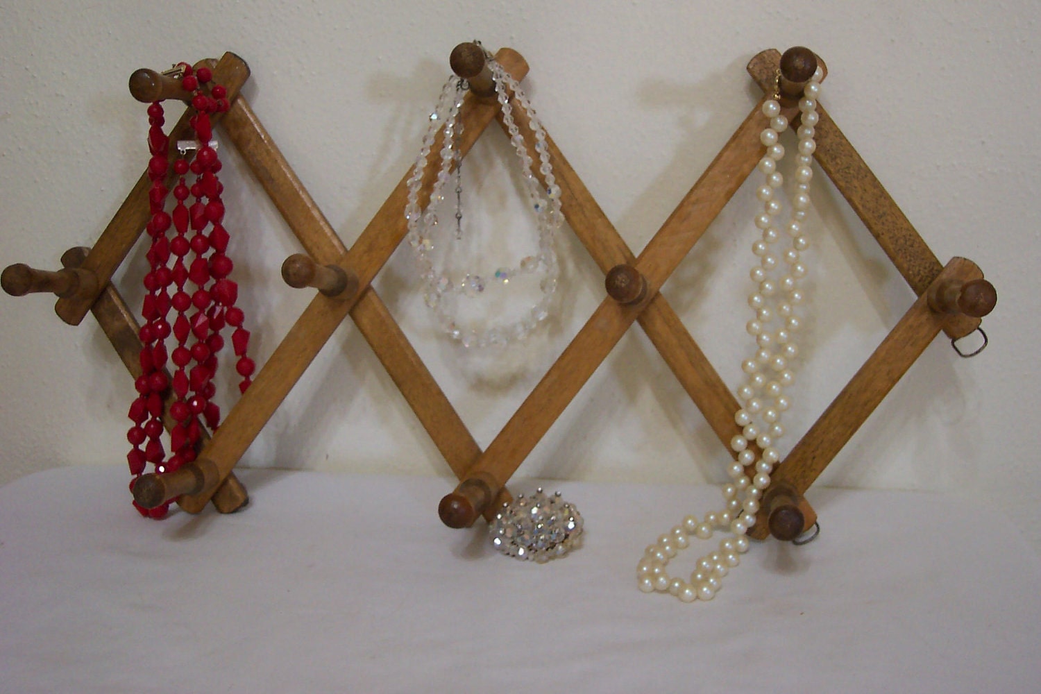 Accordion Wood Peg Rack To Hold So Many Things